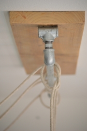 Lamp Allicht (hout met staal)