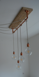 Lamp Allicht (hout met koper)