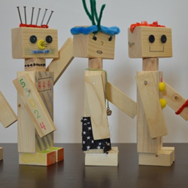 Ruwe slaap Onhandig Previs site Bouwpakket houten robot | kindermeubels | VanStoerHout