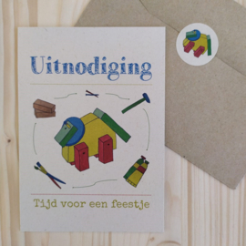 Uitnodiging Dinofeestje Triceratops