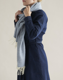 Klippan cashmere & merino shawl Tippy grey melange