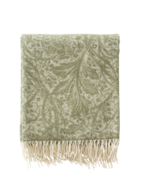 Klippan plaid merino cashmere Arcadia Olive - William Morris