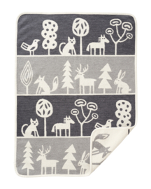 Wiegdeken organic chenille katoen Wildlife