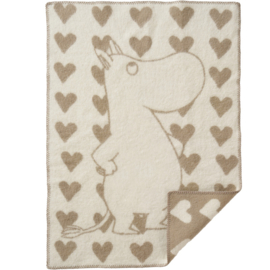 Wiegdeken Moomin heart - 100% Lamswol