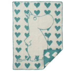 Wiegdeken Moomin heart - 100% Lamswol