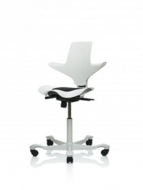 HAG Capisco Puls WHITE edition zadelstoel saddle seat model 8010