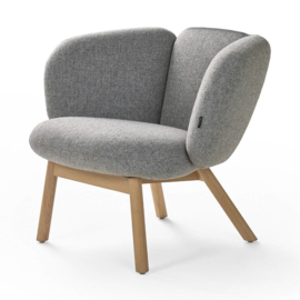 Artifort fauteuil Bras Easy chair 4 poot hout