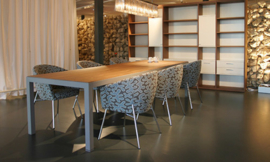 Lande Slick vergadertafel met verzonken blad TOPPER !
