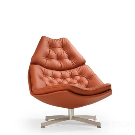 Artifort fauteuil F587L laag model draaibaar met kruisvoet