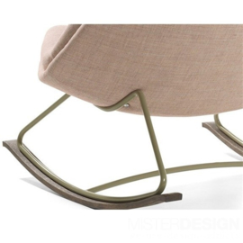 Artifort 500 series fauteuil Rocking Chair, vaste dikke stoffering