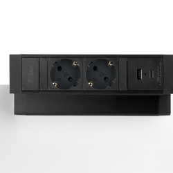 Power Desk up 2.0 met 2x stroom en 2x charger