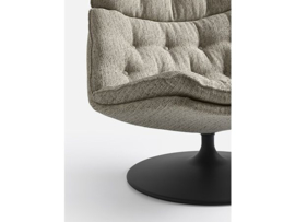 Artifort fauteuil F588L laag model draaibaar op schijfvoet rond