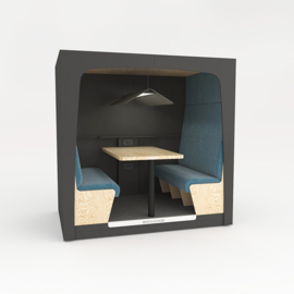 Busylounge akoestische overlegplek 4 persoons