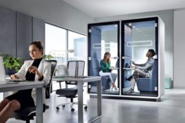 HUSH Twin akoestische dubbele werkplek