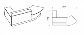 BALIE Type 3 afmeting 287x175 cm