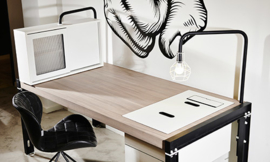 Lande LOVD bureau met industriele look