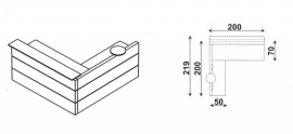 BALIE Type 2 afmeting 200x219 cm