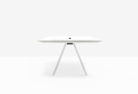 ARKI by Pedrali WIT tafel 6mm volkern blad met witte kern