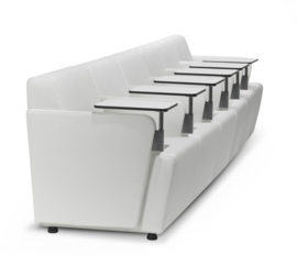 Lande Olli met RVS armen, luxe fauteuil, zetel of bank