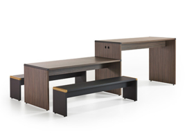 Lande Extru Table, tafel, statafel, combinatie ervan of bank
