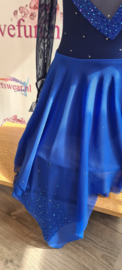 Kobalt Blauw met Donker Blauw pakje maat M