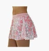 Velvet Burnout lace round Skirt (K06)