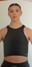 LANGE CROP TOP SPORT ZONDER NAAD zwart (65)