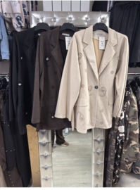Suedine blazer bordy