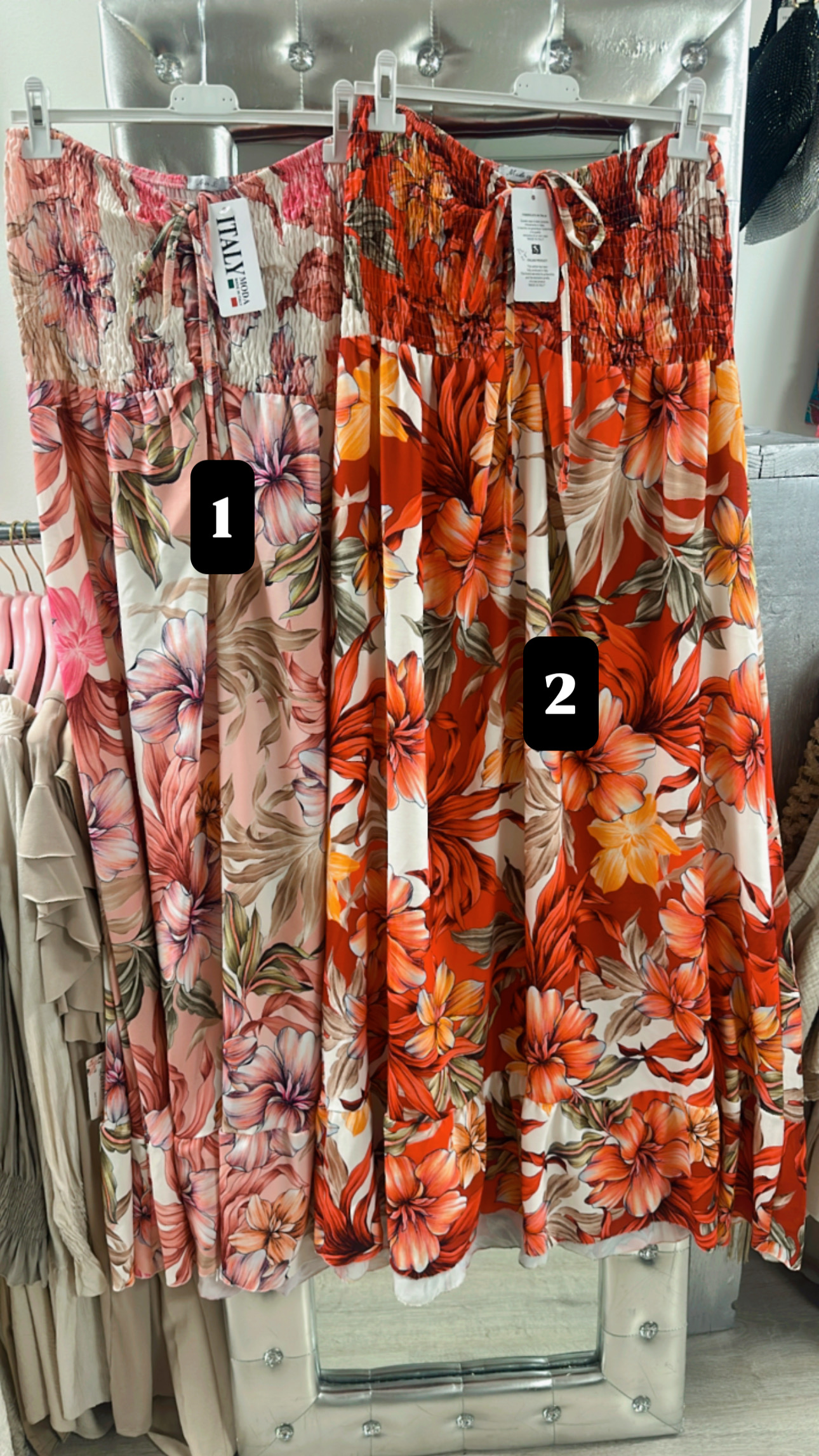 Off shoulder flower dress