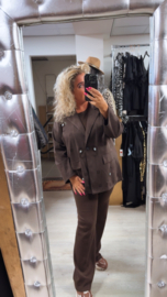 Suedine blazer bordy