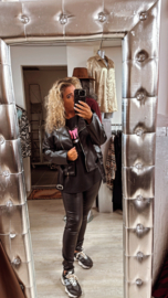 Norfy pu legging zwart