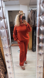 Joggings pak label lange mouw