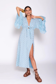 Seraphine Dubai blue blond sundress