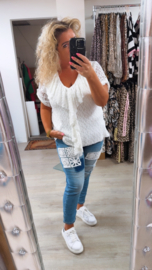 S woman jeans broderie