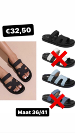 Slippers lichte jeans kleur