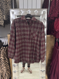 Blouse block strass