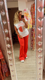 Rebelz red trousers