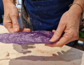 X-tra Workshop 'schilderen met papier' door Astrid Vlasman