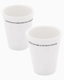 Beker 'Hoe als je je' - PLINT