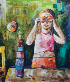 X-tra Workshop 'schilderen met papier' door Astrid Vlasman