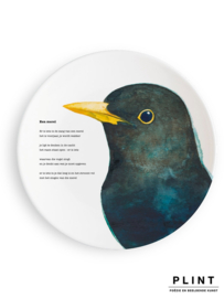 Dinerbord "Een merel" - PLINT
