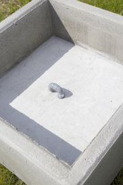 Bloembak beton 100x100x40cm grijs