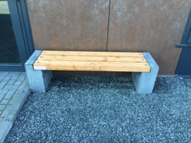 Tuinbank beton en geschaafd Douglas hout 165x45x45cm