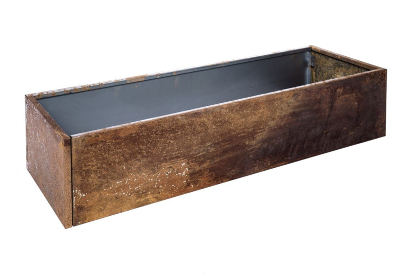 Bloembak plaatstaal 120x40x25cm zonder bodem Bloembakken plaatstaal zonder bodem Beton en Bloembak plaatstaal 120x40x25cm zonder bodem Bloembakken plaatstaal zonder bodem Beton en
