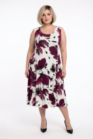 New Jersey viscose A-lijn jurk stretch