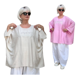 ITALIA oversized viscose top/tuniek/in meerdere kleuren