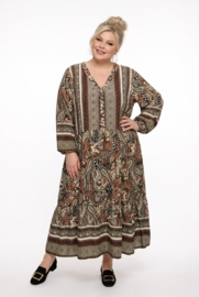 Sissi BOHO oversized A-lijn viscose jurk apart