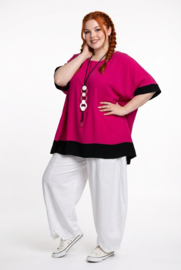 LaBass oversized viscose top/tuniek/niet doorschijnend /in meerdere kleuren