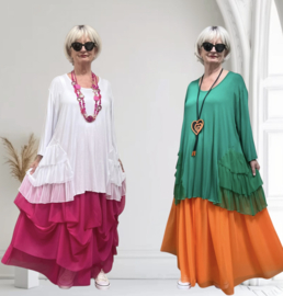 AKH oversized viscose A-lijn tuniek /apart/stretch/in meerdere kleuren