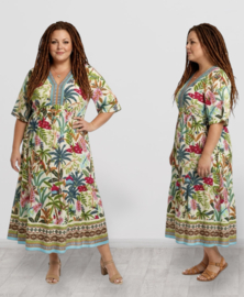 ORIENTIQUE Australian katoen A-lijn jurk